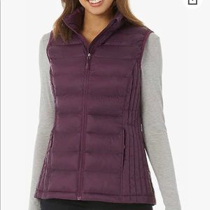 32 DEGREES WOMENS PACKABLE PUFFER VEST XXL PLUM